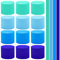 Krepppapier Blau Kreppbänder 4.5cm x 25m Kreppapier Crepe Paper für Hochzeit Geburtstagsfeier Feier Deko Papierfalten Basteln Handarbeiten Papierkunst Hintergrund Luftschlangen Papier Maibaum Bänder