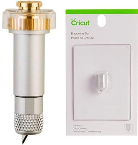 Cricut Couteau + Base pour Lames, Taille Unique & Pointe de Gravure