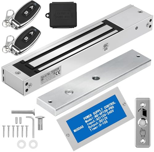 Verrou Magnétique Porte, Kit de Serrure Électrique de 272,2 kg