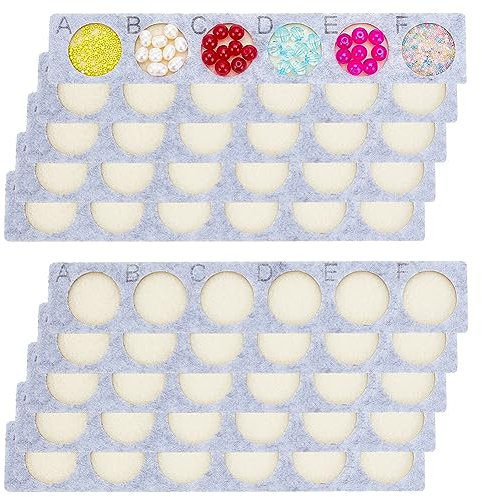 PH PandaHall 10 Stück Perlen Design Tabletts Perlenmatte Perlenbretter Filz Schmuck Armband Organizer Aufbewahrungstablett Für Die Schmuckherstellung Herstellung von Armbändern Halsketten 22x3.7cm
