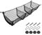 JNNJ 3 Pockets Automotive Cargo Net, Black Mesh Storage Net, Heavy Duty Cargo Pouch with 4 Metal Hooks, Automobile Inner Items Organizer, Accessory Compatible for SUVs Cars Pickup Trucks Bed