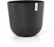 Ecopots Blumentopf Oslo Dunkel Grau - mit Wasserversorgung - Durchmesser Ø 25 cm rund groß - Pflanzentopf aus Recycling Kunststoff - Übertopf modern für Indoor und Outdoor