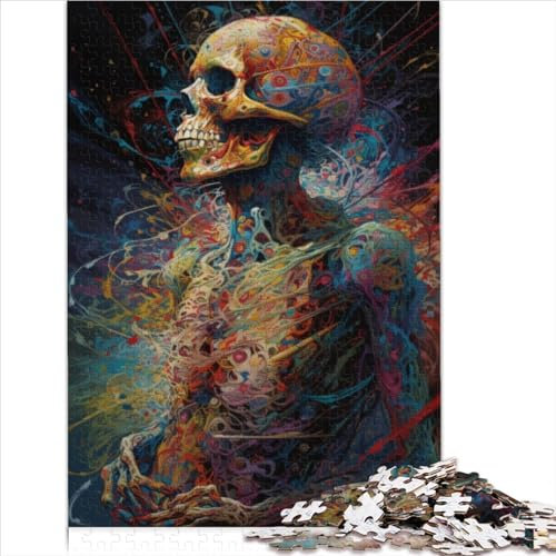 Skelett mit Anatomie-Puzzle | Puzzles Puzzle 1000 Teile Premium-Karton Geeignet für Erwachsene und Kinder ab 12 Jahren Tolles Geschenk für Erwachsene (26 x 38 cm)