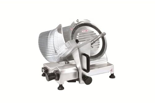 Affettatrice Elettrica da Casa, Affettatrice Per Carni a Gravità Professionale Lama 195 mm, Robot da Cucina, 150W, 477x392x350 mm