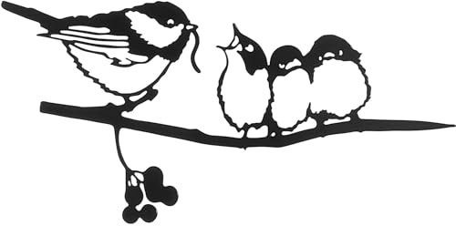 SEABABOO Vogel Gartenstecker Metall Vogel Gartendeko Figuren Gartendeko für Draußen Metall Rost Vogel Gartendeko Gartenfiguren Set Dekostecker in Rost Verwendet für Garten Balkon Rasendekoration