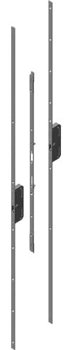 KFV 5700879 Stulpgarnitur für MFV-One Reparaturen,Schwenkhaken, 20mm,Edelstahl, schwarz matt, Flachstulp 20 mm