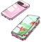 LIUKM Cover per Google Pixel 9/9 Pro Adsorbimento Magnetico Custodia 360 Gradi Protezione Cornice Metallica Doppi Lati Trasparente Vetro Temperato Custodia per Google Pixel 9/9 Pro - Rosa