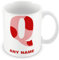 Alphabet Letter Q and Name Mug – Personalised A-Z Mug