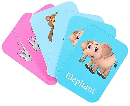 KOMBIUDA Tiererkennungskarten Für Kinder Memory-Matching-Spiel Aufklärungs Und Lernspielzeug Aus Papiermaterial