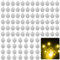 Gvolatee 100 Piezas Luces LED para Globos, Mini LED Bombillas Luz, Mini Lámpara de Globo Redondas, para Linternas de Papel, Fiestas de Cumpleaños, Bodas, Halloween, Decoración Navideña (Blanco cálido)