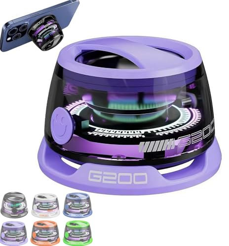 Magnetic Bluetooth Speaker, Multifunctional Mini Portable G200 Speaker with Dynamic RGB Color, Wireless Phone Stand Gaming Speaker for Phone/Android/Fridge