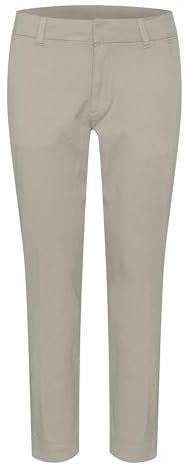 KAFFE Hose KAmette Damen Hose Elegant Elastische Taille Casual Anzughose 40, Elephant Skin 40