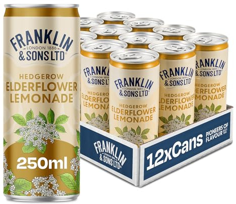 Franklin & Sons Elderflower Lemonade | 12 x 250ml Can Case