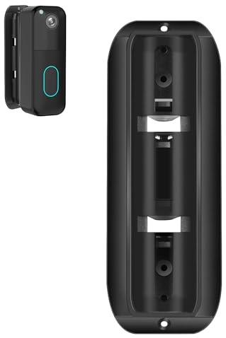 Lonnky Ultra-Weitwinkel Halterung für Blink Video Doorbell (1. & 2. Gen 2020-2023), 135° Schwenk- und Neigefunktion mit Diebstahlschutz, Einfache Montage, Schwarz