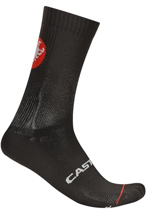 CASTELLI Entrata 18 Socke, feuchtigkeitsbeständige Fahrradsocken mit Mittelfußunterstützung für ganztägigen Komfort für Damen & Herren