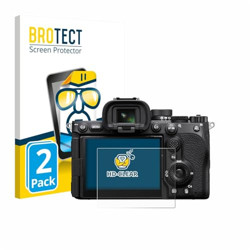 BROTECT Schutzfolie für Sony Alpha 7 V (ILCE-7M5) | 2 Stück Transparenter Displayschutz Made in Germany Klare Displayschutz-Folie Clear Einfache Montage Case-Friendly