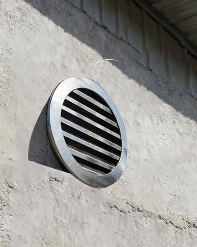 Elitix Outdoor Gable Vent Cover with Stainless Steel Blinds, House Attic Vent Fan, Exhaust Home Ventilation System, Basement Access Vented(15inch/38.1cm)