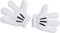 Orlob Jumbo Maus-Handschuhe, weiß
