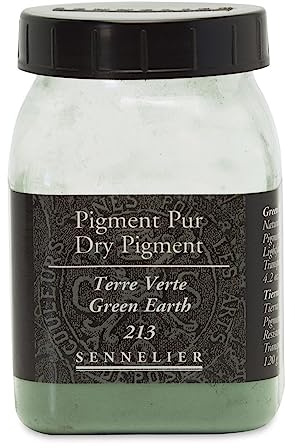 Sennelier Artist Dry Pigment 175 ml Jar - Green Earth by