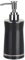 Spirella 10.1133 Seifenspender Sydney | mit Edelstahlpumpe | Flüssigseifen-Spender | Acryl | 200ml | Langliebig und Robust | Schwarz