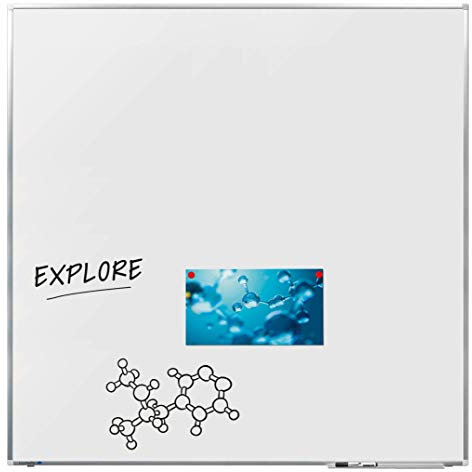 Legamaster 7-101072 Whiteboard Premium Plus, e3-Emaille, 120 x 120 cm