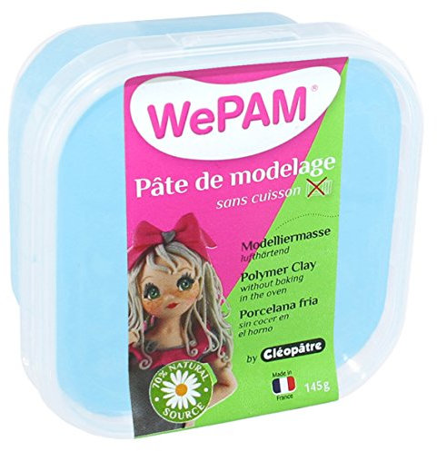 WePAM - PFW2905-145 - Lufthärtende Modelliermasse, 145 g, Azurblau