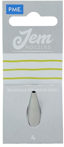 PME JEM Round Piping Nozzle no. 4, Silver