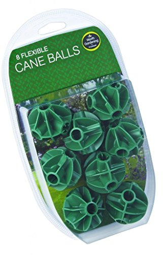 Flexible Cane Balls Pack Of 8 For Garden Fruit Cages and Netting Frames