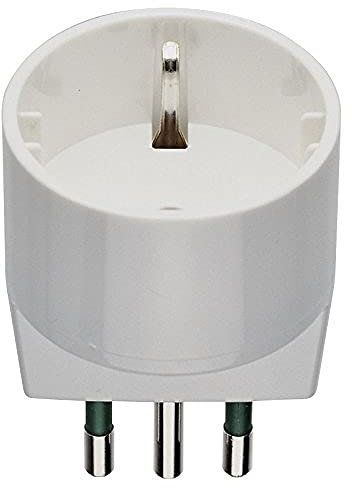 Vimar RI.00302B Adattatore semplice SICURY 250 V~, spina piccola 2P+T 10 A standard italiano tipo S11, presa grande 2P+T 16 A standard italiano tipo P30