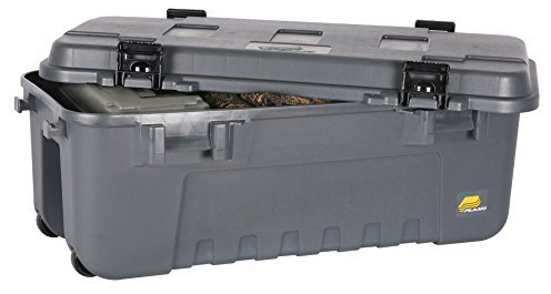 PLANO Uni-Erwachsene Storage Trunk-108 w/Wheels Aufbewahrungskoffer, Grau, 108 Quart