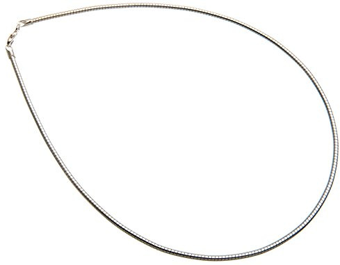 Omega Halsreifen 2,3mm Durchmesser - 925 Sterling Silber, Länge wählbar 38-55cm …