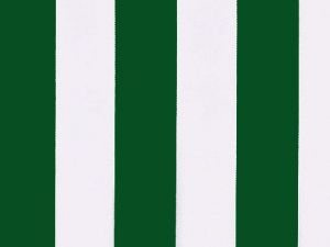 Green and white stripe polyester cover for 3m x 2.5m awning