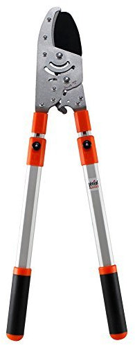 Génial Garden - Coupe Branches à Crémaillère - Cisaille à Crémaillère Ultra puissante - Manches télescopiques indépendants à crans