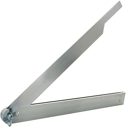 hedue® Stahlschmiege T750 - Winkelschmiege aus rostfreiem Stahl, Schmiege Winkelmesser 50 cm
