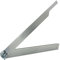 hedue® Stahlschmiege T750 - Winkelschmiege aus rostfreiem Stahl, Schmiege Winkelmesser 50 cm