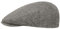 Stetson Woodfield Linen Flatcap - Leinenmütze Herren - Schirmmütze aus Leinen mit UV-Schutz (+40) - Sommercap Herringbone - Flat Cap Frühjahr/Sommer - Herrenmütze anthrazit 59 cm