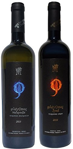 Mesimvria Wines griechischer Rotwein Syrah trocken 2018 | griechischer Weißwein Malagousia trocken 2020 | Rotwein Silbermedaille | 2x 750ml