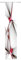 HOME WOHNIDEEN Schiebevorhang Deko Blickdicht Franklin rot Größe BxH 60x300 cm