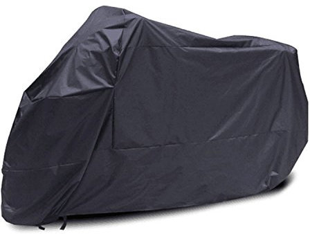logei®Funda para Moto Impermeable Cubierta para Motocicleta contra Suciedad Lluvia Viento Frío XXXL:265 x 105 x 125cm,Negro