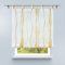 HongYa Raffrollo mit Wellen Druck Transparenter Voile Raffgardine Vorhang mit Schlaufen H/B 140/140 cm Creme Terra