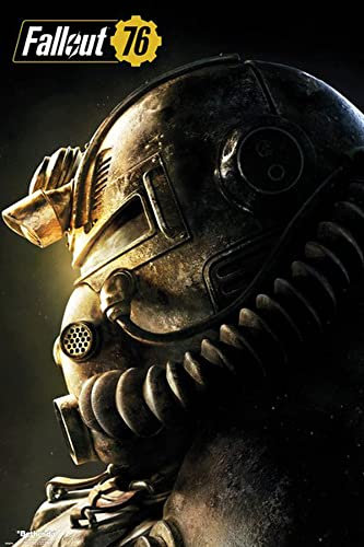 Fallout - 76 - T51b - Game Videospiel - Poster Plakat Druck - Grösse 61x91,5 cm