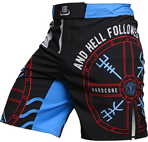 Hardcore Training Fight Shorts Kurze Hose Herren MMA BJJ Grappling Fitness Boxen Muay Thai No Gi