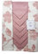 BOTTICELLI HOME - Servizio da Tavola X6 o X12 Tovaglia e Tovaglioli Articolo Fiore Ricamato (Rosa, X12 (150x240))
