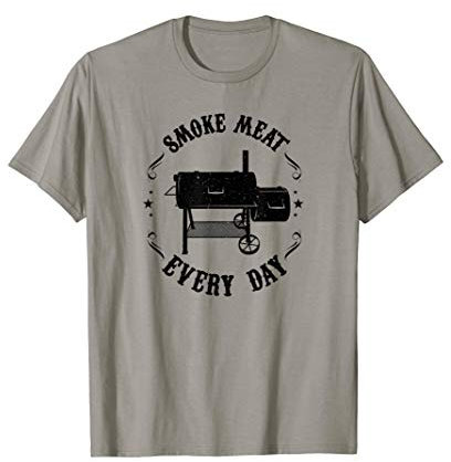 Funny BBQ Pit Reverse Flow Smoker Accessory Dad Grill Gift T-Shirt