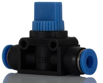 RS PRO, Drehknopf HVFF Pneumatik-Steuerventil, manuell 6 mm, Polyoxymethylen (POM) III B, Packung a 10 Stück