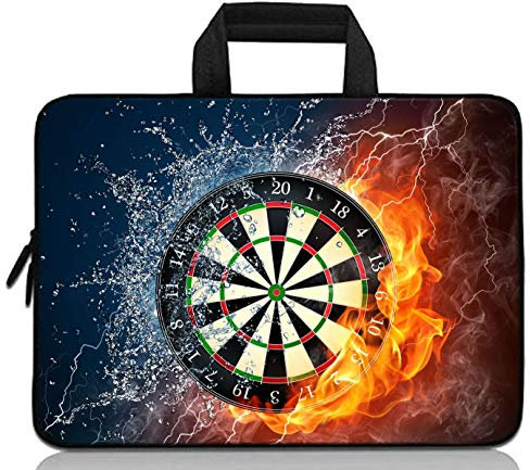 11 11.6 12 12.1 12.5 inch Laptop Carrying Bag Chromebook Case Notebook Ultrabook Bag Tablet Cover Neoprene Fit Samsung Google Acer HP DELL Lenovo Asus (11 11.6 12.1 12.2 inch, Darts Fire)