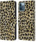 Head Case Designs Officially Licensed Haley Bush Leopard Print Pattern Painting Leather Book Wallet Case Cover Compatible With Apple iPhone 12 / iPhone 12 Pro