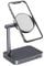 Maxonar Adjustable Mag safe Charger Stand Heavy-Duty Premium Metal Holder Mount Base Mag Safe Desktop Setup Dock for iPhone 15/iPhone16 Mag Safe Charger (Not include Mag safe Charger) Space Grey
