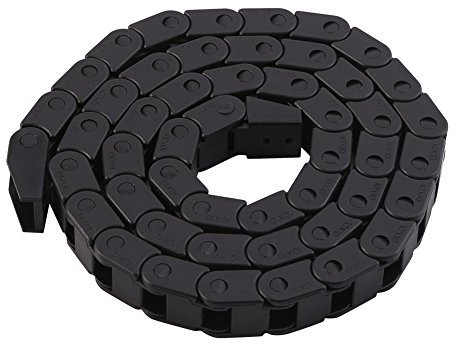 Schleppkette, R28 10 x 10 mm Energiekette Nylon kabelkette für 3D Drucker, CNC Werkzeugmaschinen und Elektronischen Geräten(1M Schwarz)