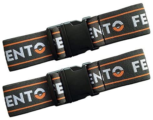 FENTO ORIGINAL Clip-Elastikbänder für Fento Original Knieschoner- Austauschbar und verstellbar - 2 Clip-Elastikbänder pro Set